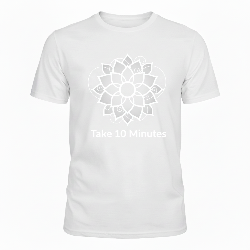 Lotus T-Shirt Design - White