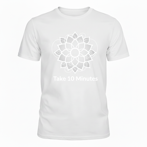Lotus T-Shirt Design - White